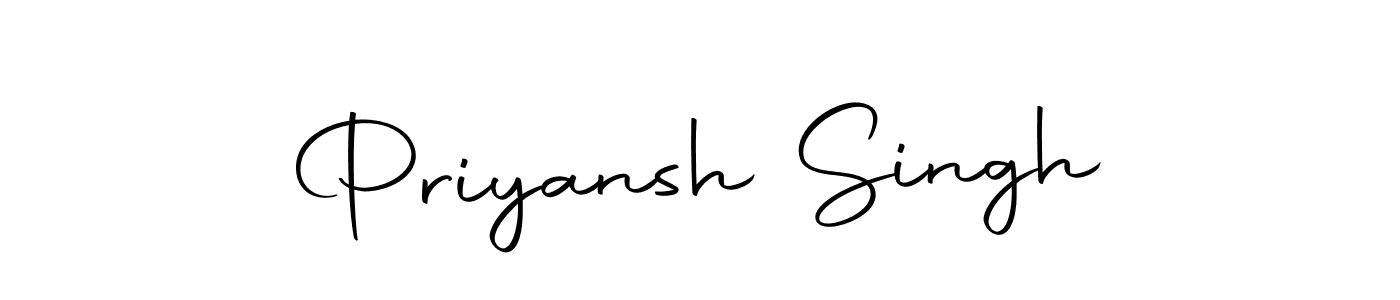 Design your own signature with our free online signature maker. With this signature software, you can create a handwritten (Autography-DOLnW) signature for name Priyansh Singh. Priyansh Singh signature style 10 images and pictures png