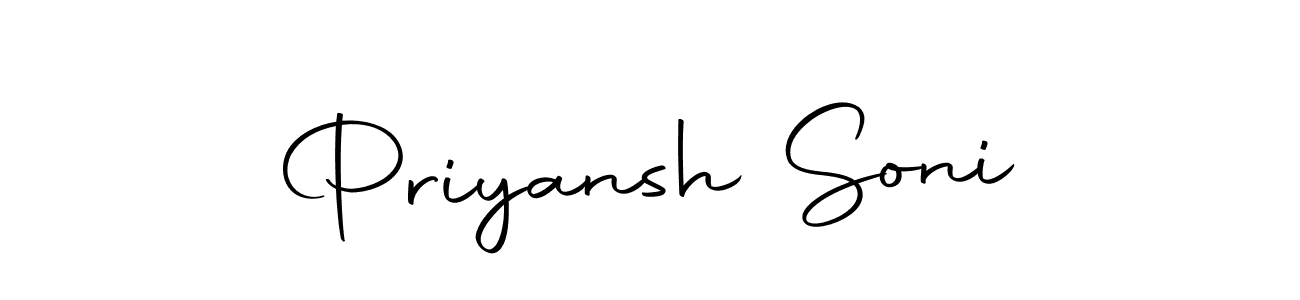 Use a signature maker to create a handwritten signature online. With this signature software, you can design (Autography-DOLnW) your own signature for name Priyansh Soni. Priyansh Soni signature style 10 images and pictures png