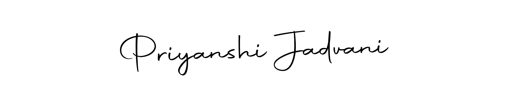 Use a signature maker to create a handwritten signature online. With this signature software, you can design (Autography-DOLnW) your own signature for name Priyanshi Jadvani. Priyanshi Jadvani signature style 10 images and pictures png