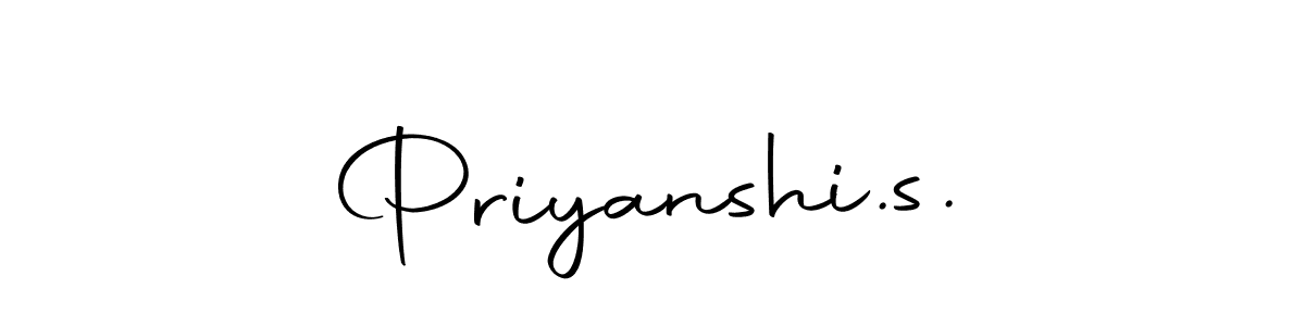 Design your own signature with our free online signature maker. With this signature software, you can create a handwritten (Autography-DOLnW) signature for name Priyanshi.s.. Priyanshi.s. signature style 10 images and pictures png