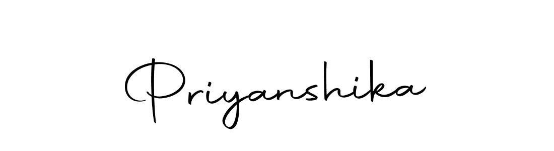 Create a beautiful signature design for name Priyanshika. With this signature (Autography-DOLnW) fonts, you can make a handwritten signature for free. Priyanshika signature style 10 images and pictures png