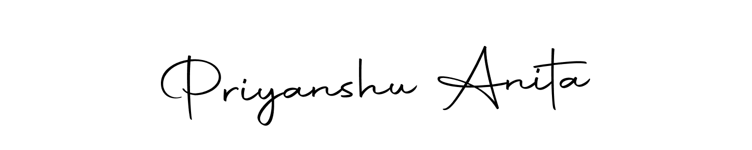 Priyanshu Anita stylish signature style. Best Handwritten Sign (Autography-DOLnW) for my name. Handwritten Signature Collection Ideas for my name Priyanshu Anita. Priyanshu Anita signature style 10 images and pictures png