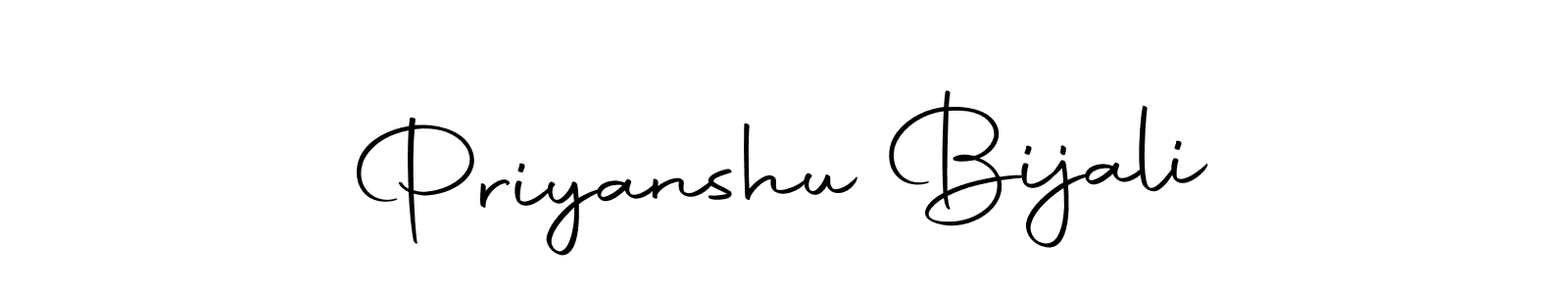 Design your own signature with our free online signature maker. With this signature software, you can create a handwritten (Autography-DOLnW) signature for name Priyanshu Bijali. Priyanshu Bijali signature style 10 images and pictures png