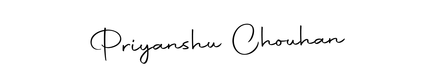 Design your own signature with our free online signature maker. With this signature software, you can create a handwritten (Autography-DOLnW) signature for name Priyanshu Chouhan. Priyanshu Chouhan signature style 10 images and pictures png