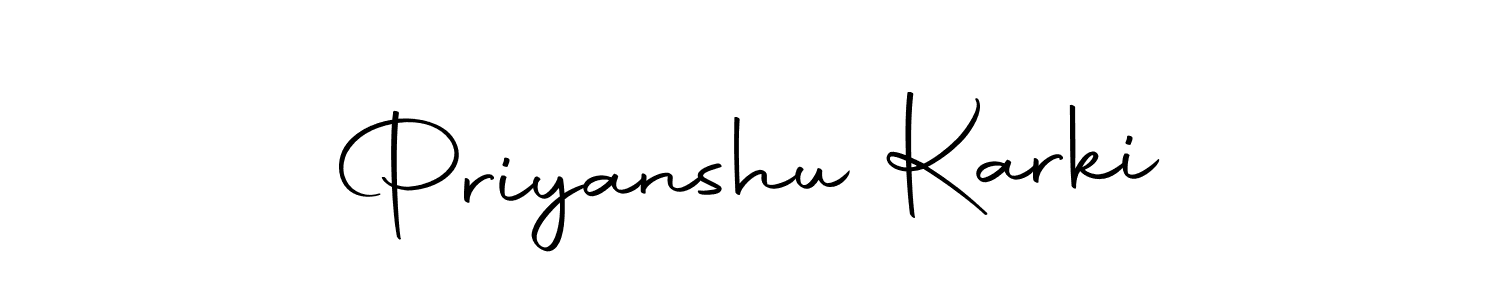 Priyanshu Karki stylish signature style. Best Handwritten Sign (Autography-DOLnW) for my name. Handwritten Signature Collection Ideas for my name Priyanshu Karki. Priyanshu Karki signature style 10 images and pictures png