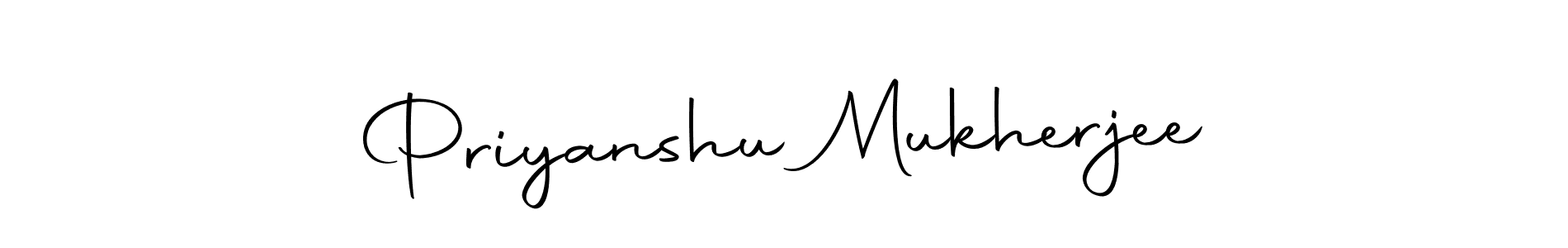 Create a beautiful signature design for name Priyanshu Mukherjee. With this signature (Autography-DOLnW) fonts, you can make a handwritten signature for free. Priyanshu Mukherjee signature style 10 images and pictures png