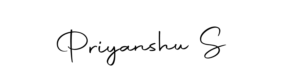 Use a signature maker to create a handwritten signature online. With this signature software, you can design (Autography-DOLnW) your own signature for name Priyanshu S. Priyanshu S signature style 10 images and pictures png