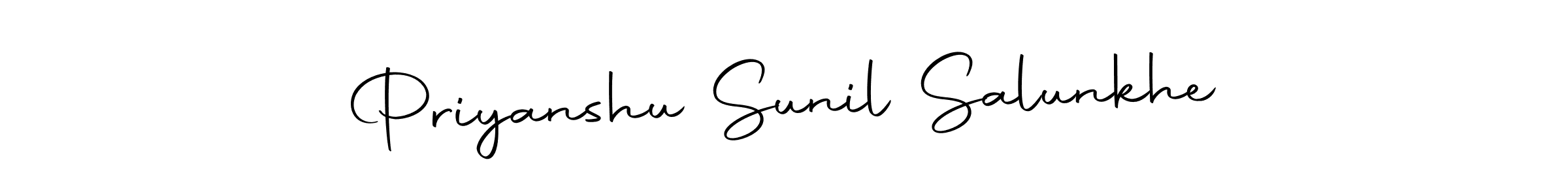 Make a beautiful signature design for name Priyanshu Sunil Salunkhe. With this signature (Autography-DOLnW) style, you can create a handwritten signature for free. Priyanshu Sunil Salunkhe signature style 10 images and pictures png
