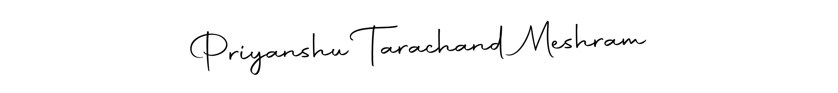 Make a beautiful signature design for name Priyanshu Tarachand Meshram. Use this online signature maker to create a handwritten signature for free. Priyanshu Tarachand Meshram signature style 10 images and pictures png