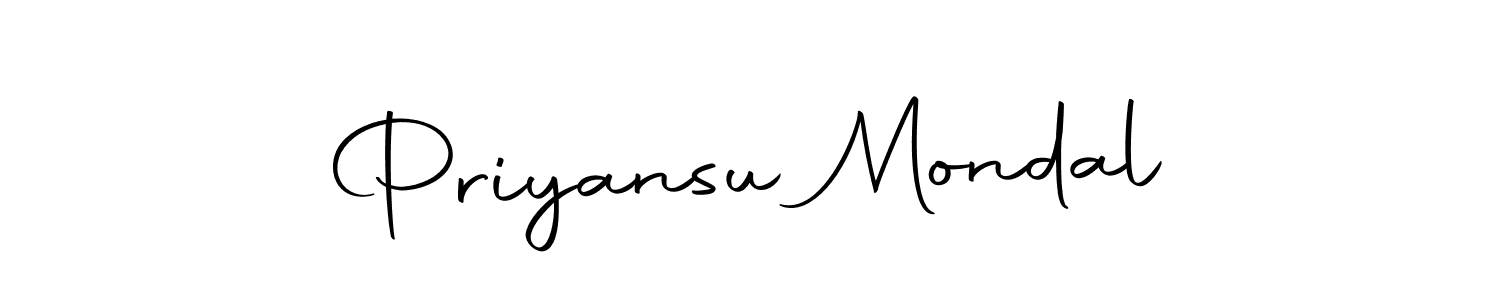 Design your own signature with our free online signature maker. With this signature software, you can create a handwritten (Autography-DOLnW) signature for name Priyansu Mondal. Priyansu Mondal signature style 10 images and pictures png