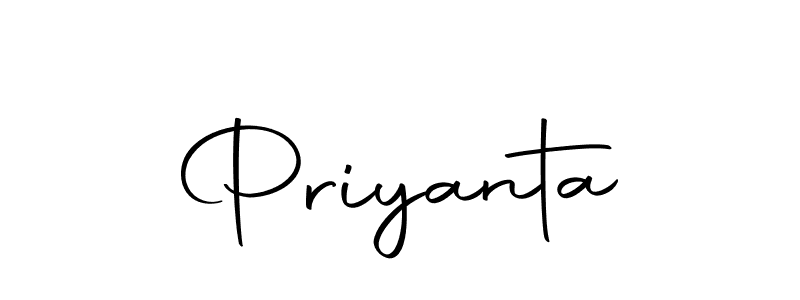 Create a beautiful signature design for name Priyanta. With this signature (Autography-DOLnW) fonts, you can make a handwritten signature for free. Priyanta signature style 10 images and pictures png