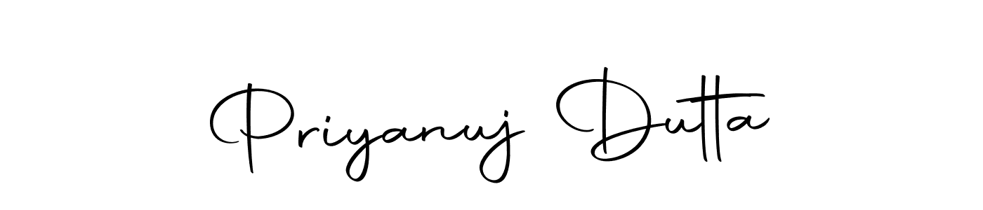 Use a signature maker to create a handwritten signature online. With this signature software, you can design (Autography-DOLnW) your own signature for name Priyanuj Dutta. Priyanuj Dutta signature style 10 images and pictures png