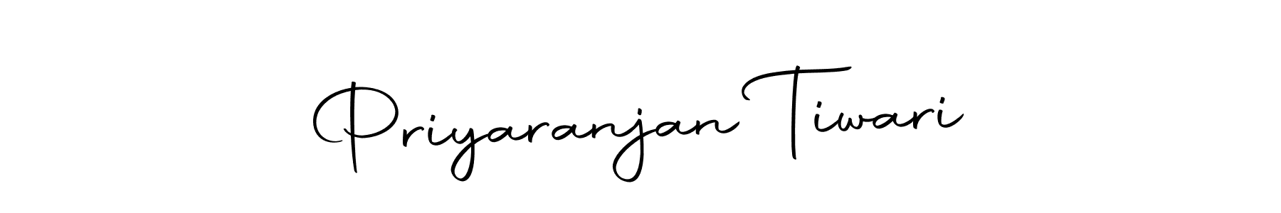 How to make Priyaranjan Tiwari name signature. Use Autography-DOLnW style for creating short signs online. This is the latest handwritten sign. Priyaranjan Tiwari signature style 10 images and pictures png