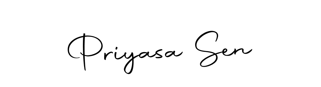 How to make Priyasa Sen name signature. Use Autography-DOLnW style for creating short signs online. This is the latest handwritten sign. Priyasa Sen signature style 10 images and pictures png
