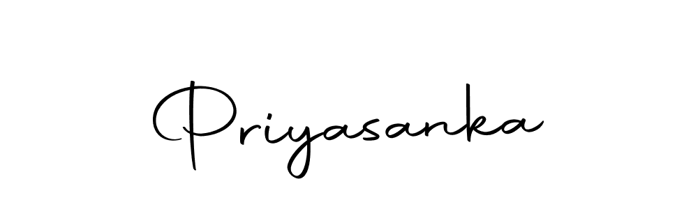 Design your own signature with our free online signature maker. With this signature software, you can create a handwritten (Autography-DOLnW) signature for name Priyasanka. Priyasanka signature style 10 images and pictures png