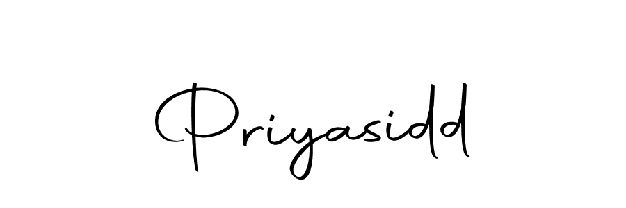 Make a beautiful signature design for name Priyasidd. With this signature (Autography-DOLnW) style, you can create a handwritten signature for free. Priyasidd signature style 10 images and pictures png