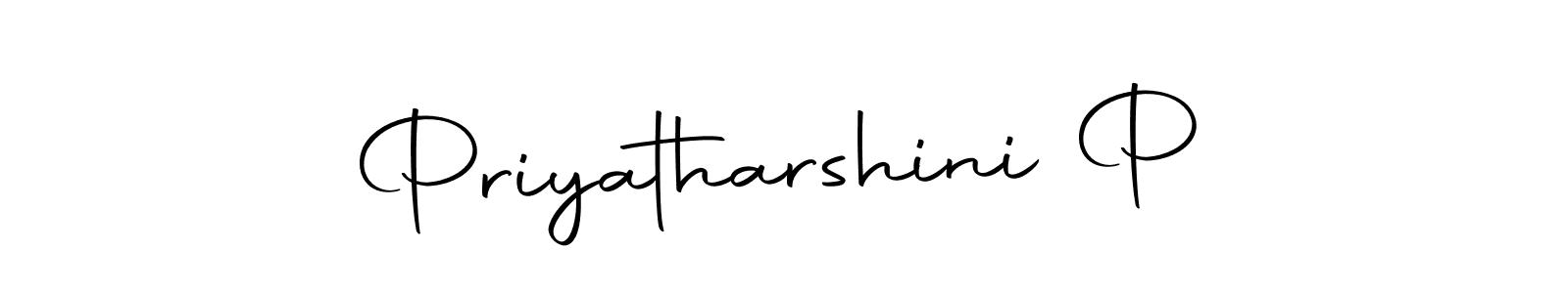 Make a beautiful signature design for name Priyatharshini P. With this signature (Autography-DOLnW) style, you can create a handwritten signature for free. Priyatharshini P signature style 10 images and pictures png