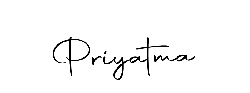 Use a signature maker to create a handwritten signature online. With this signature software, you can design (Autography-DOLnW) your own signature for name Priyatma. Priyatma signature style 10 images and pictures png