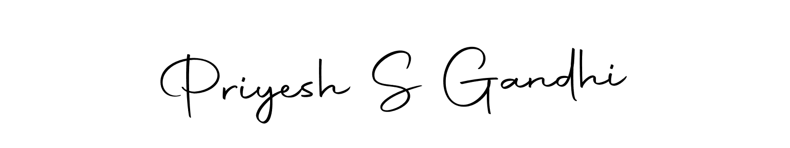 It looks lik you need a new signature style for name Priyesh S Gandhi. Design unique handwritten (Autography-DOLnW) signature with our free signature maker in just a few clicks. Priyesh S Gandhi signature style 10 images and pictures png