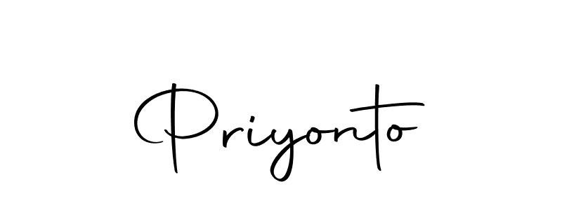 Make a beautiful signature design for name Priyonto. With this signature (Autography-DOLnW) style, you can create a handwritten signature for free. Priyonto signature style 10 images and pictures png