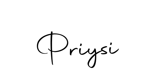 Use a signature maker to create a handwritten signature online. With this signature software, you can design (Autography-DOLnW) your own signature for name Priysi. Priysi signature style 10 images and pictures png