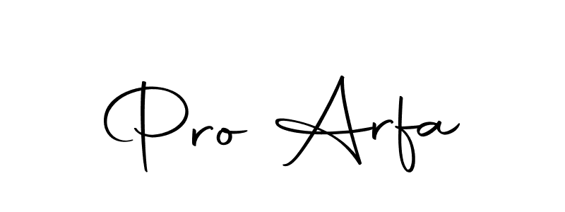 Also we have Pro Arfa name is the best signature style. Create professional handwritten signature collection using Autography-DOLnW autograph style. Pro Arfa signature style 10 images and pictures png