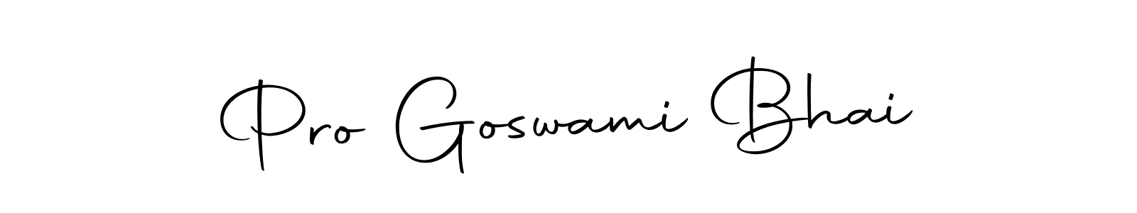 Create a beautiful signature design for name Pro Goswami Bhai. With this signature (Autography-DOLnW) fonts, you can make a handwritten signature for free. Pro Goswami Bhai signature style 10 images and pictures png