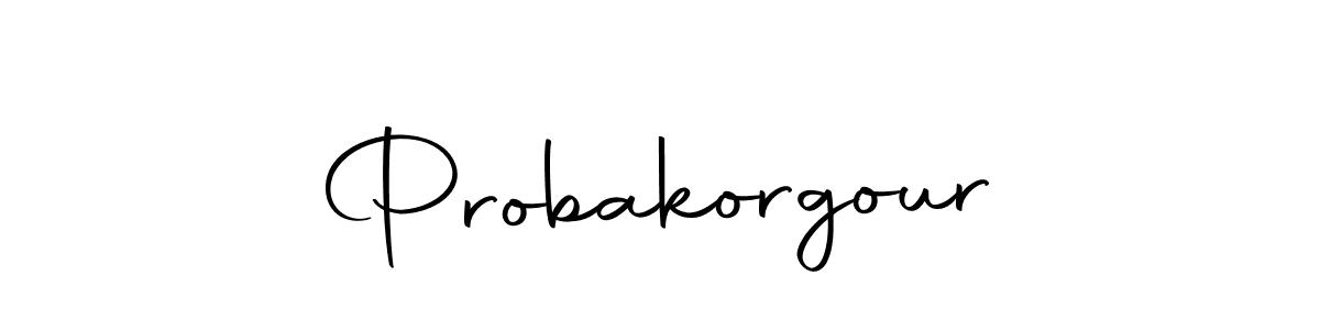 Here are the top 10 professional signature styles for the name Probakorgour. These are the best autograph styles you can use for your name. Probakorgour signature style 10 images and pictures png