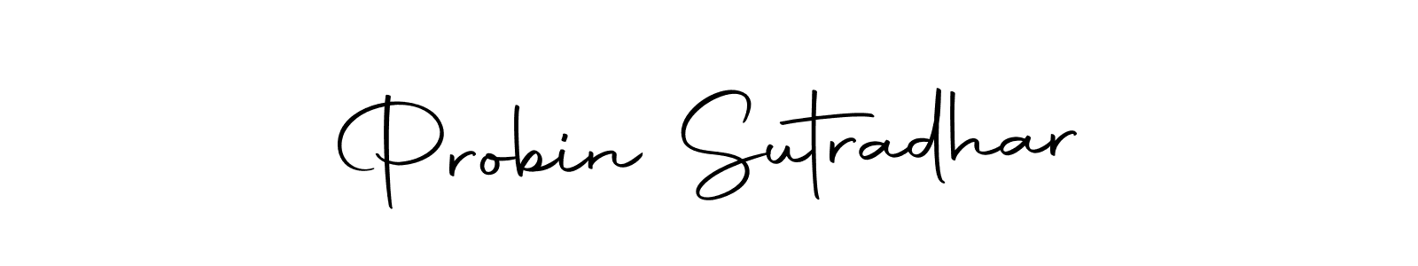 How to make Probin Sutradhar name signature. Use Autography-DOLnW style for creating short signs online. This is the latest handwritten sign. Probin Sutradhar signature style 10 images and pictures png