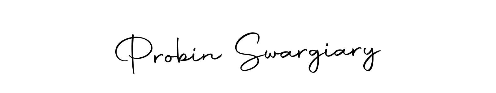 You should practise on your own different ways (Autography-DOLnW) to write your name (Probin Swargiary) in signature. don't let someone else do it for you. Probin Swargiary signature style 10 images and pictures png