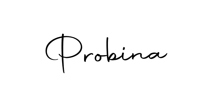 Create a beautiful signature design for name Probina. With this signature (Autography-DOLnW) fonts, you can make a handwritten signature for free. Probina signature style 10 images and pictures png