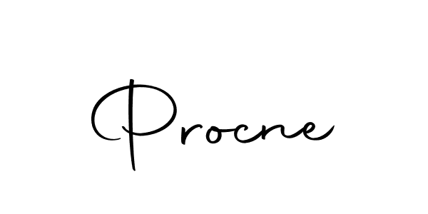 Use a signature maker to create a handwritten signature online. With this signature software, you can design (Autography-DOLnW) your own signature for name Procne. Procne signature style 10 images and pictures png