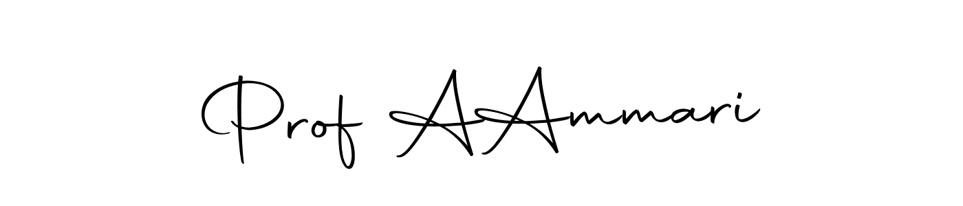 The best way (Autography-DOLnW) to make a short signature is to pick only two or three words in your name. The name Prof A  Ammari include a total of six letters. For converting this name. Prof A  Ammari signature style 10 images and pictures png