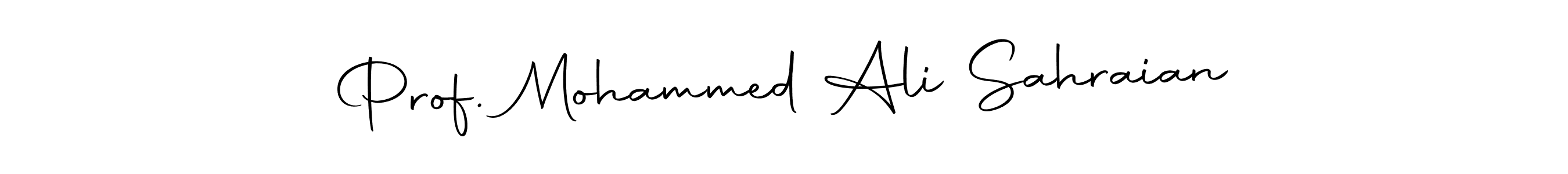 The best way (Autography-DOLnW) to make a short signature is to pick only two or three words in your name. The name Prof. Mohammed Ali Sahraian include a total of six letters. For converting this name. Prof. Mohammed Ali Sahraian signature style 10 images and pictures png