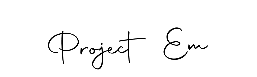 It looks lik you need a new signature style for name Project Em. Design unique handwritten (Autography-DOLnW) signature with our free signature maker in just a few clicks. Project Em signature style 10 images and pictures png