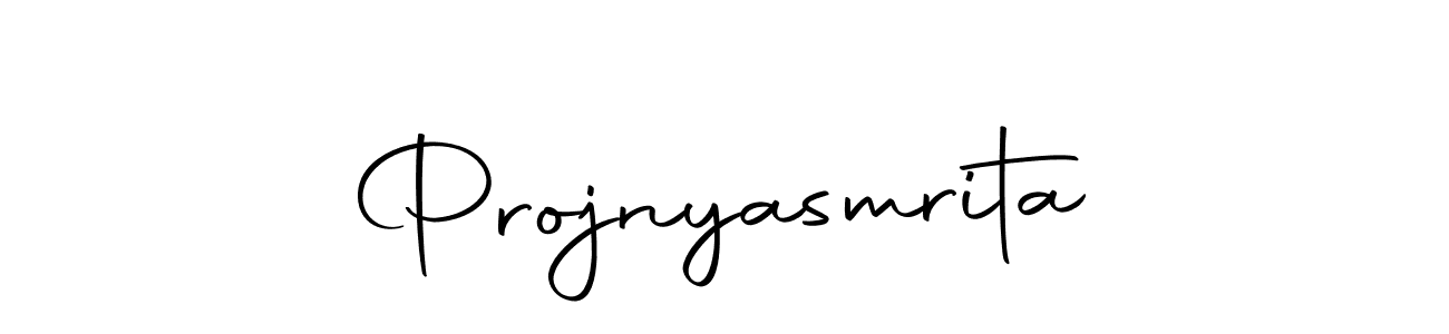 Design your own signature with our free online signature maker. With this signature software, you can create a handwritten (Autography-DOLnW) signature for name Projnyasmrita. Projnyasmrita signature style 10 images and pictures png