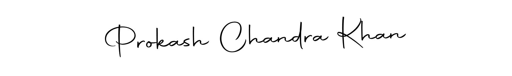 Create a beautiful signature design for name Prokash Chandra Khan. With this signature (Autography-DOLnW) fonts, you can make a handwritten signature for free. Prokash Chandra Khan signature style 10 images and pictures png