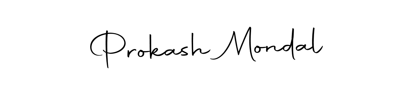 Use a signature maker to create a handwritten signature online. With this signature software, you can design (Autography-DOLnW) your own signature for name Prokash Mondal. Prokash Mondal signature style 10 images and pictures png