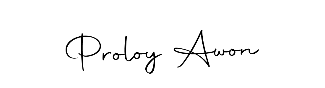 How to make Proloy Awon signature? Autography-DOLnW is a professional autograph style. Create handwritten signature for Proloy Awon name. Proloy Awon signature style 10 images and pictures png