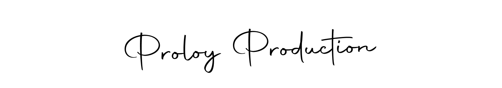 Create a beautiful signature design for name Proloy Production. With this signature (Autography-DOLnW) fonts, you can make a handwritten signature for free. Proloy Production signature style 10 images and pictures png