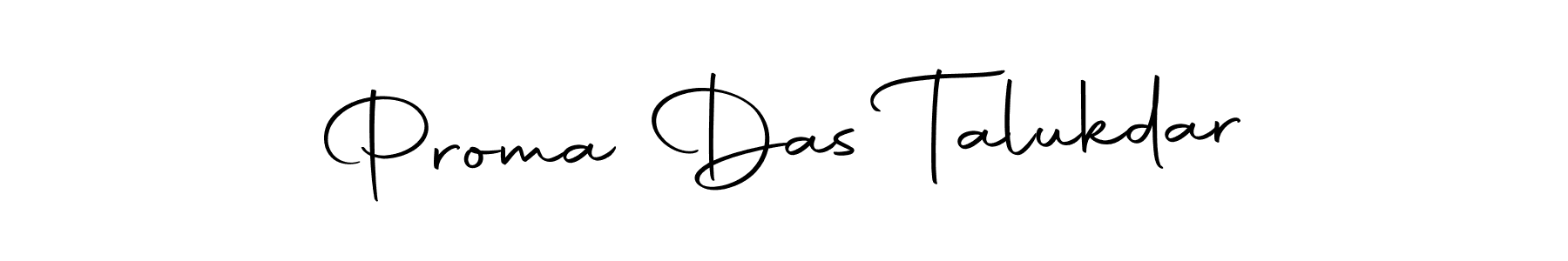 Design your own signature with our free online signature maker. With this signature software, you can create a handwritten (Autography-DOLnW) signature for name Proma Das Talukdar. Proma Das Talukdar signature style 10 images and pictures png