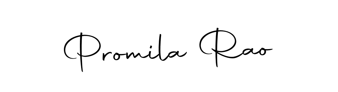 How to make Promila Rao name signature. Use Autography-DOLnW style for creating short signs online. This is the latest handwritten sign. Promila Rao signature style 10 images and pictures png