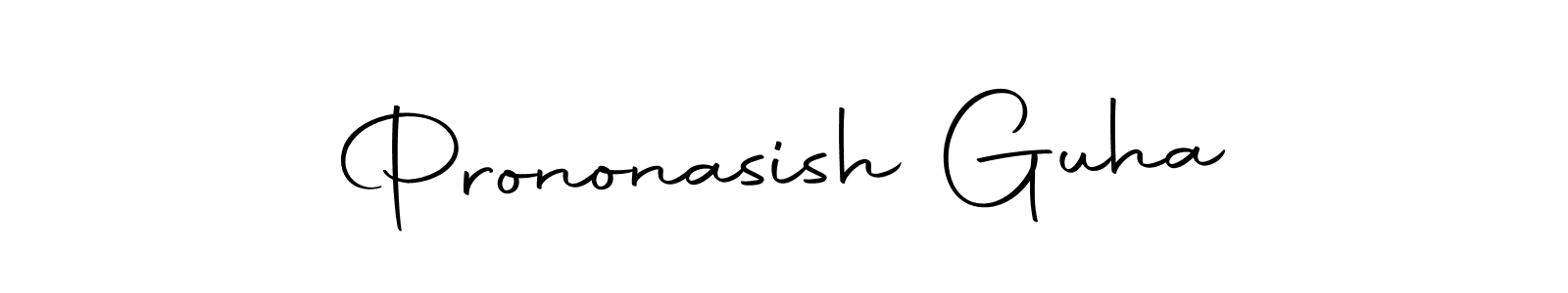 Create a beautiful signature design for name Prononasish Guha. With this signature (Autography-DOLnW) fonts, you can make a handwritten signature for free. Prononasish Guha signature style 10 images and pictures png