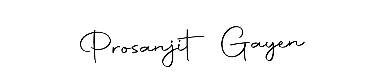 Design your own signature with our free online signature maker. With this signature software, you can create a handwritten (Autography-DOLnW) signature for name Prosanjit Gayen. Prosanjit Gayen signature style 10 images and pictures png