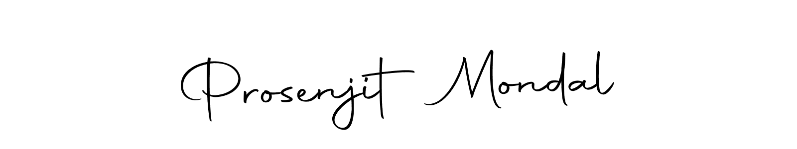 How to make Prosenjit Mondal name signature. Use Autography-DOLnW style for creating short signs online. This is the latest handwritten sign. Prosenjit Mondal signature style 10 images and pictures png