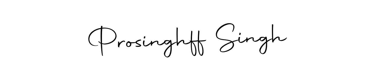 Use a signature maker to create a handwritten signature online. With this signature software, you can design (Autography-DOLnW) your own signature for name Prosinghff Singh. Prosinghff Singh signature style 10 images and pictures png