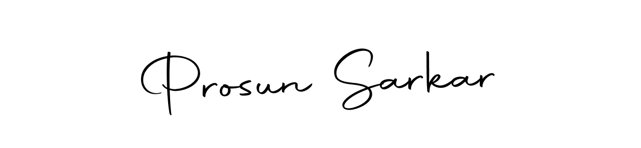 Create a beautiful signature design for name Prosun Sarkar. With this signature (Autography-DOLnW) fonts, you can make a handwritten signature for free. Prosun Sarkar signature style 10 images and pictures png