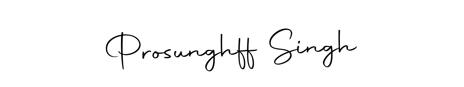 Similarly Autography-DOLnW is the best handwritten signature design. Signature creator online .You can use it as an online autograph creator for name Prosunghff Singh. Prosunghff Singh signature style 10 images and pictures png