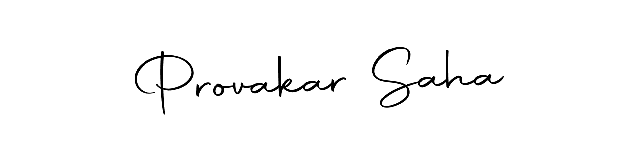 Create a beautiful signature design for name Provakar Saha. With this signature (Autography-DOLnW) fonts, you can make a handwritten signature for free. Provakar Saha signature style 10 images and pictures png