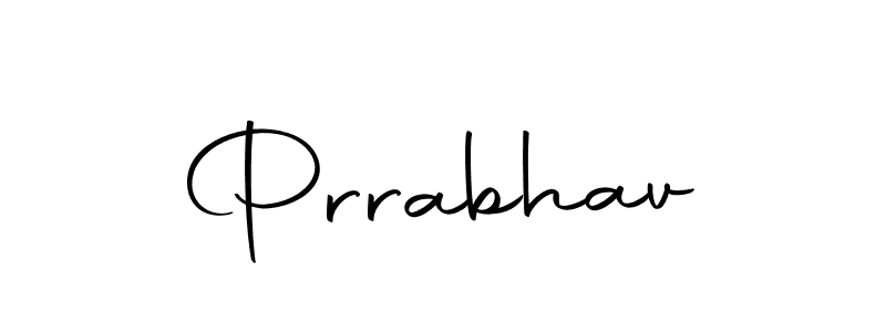 Prrabhav stylish signature style. Best Handwritten Sign (Autography-DOLnW) for my name. Handwritten Signature Collection Ideas for my name Prrabhav. Prrabhav signature style 10 images and pictures png